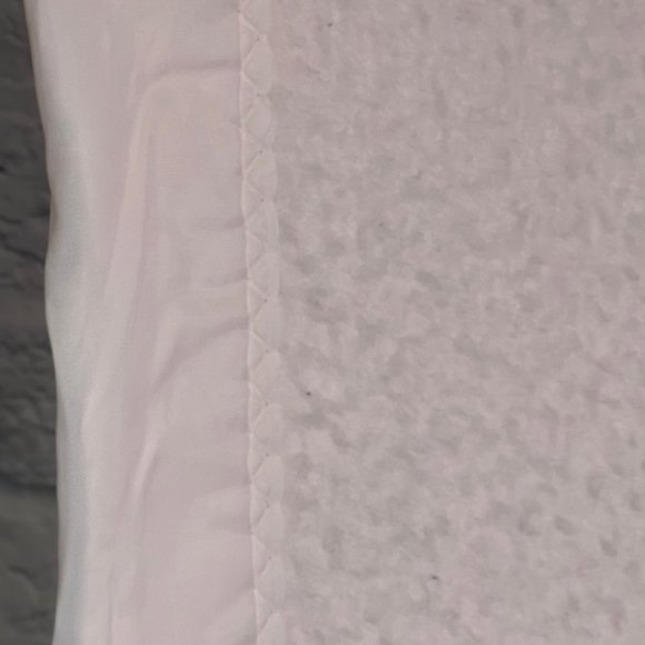 VTG Quiltex Pink Teddy Bear Baby Crib Blanket Nylon Binding Fleece USA 36x51 - Picture 4 of 11